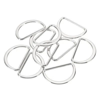 10 piezas 1-3/16" Metal D Anillo 17mm Plano Metal D Hebilla Anillos Plata Foto 1 de 4
