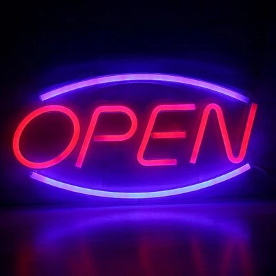 Neon LED Schild OPEN Licht Wand Deko Laden Schaufenster geöffnet Beleuchtung - Bild 1 von 4