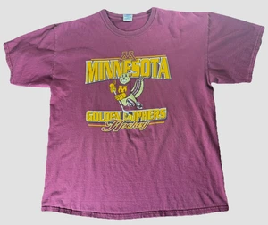 VTG Minnesota Golden Gophers Hockey T Shirt Sz XL Adult Maroon Short Sleeve Tee - Picture 1 of 6