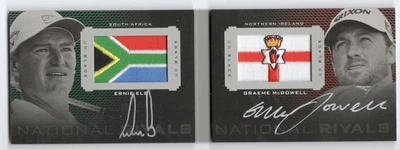 2014 Upper Deck Exquisite Black National Rivals Auto Ernie Els G. McDowell 07/25 - Image 1 of 2