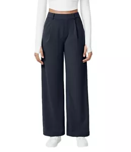 Halara High Waisted Side Pocket Straight Leg Work Pants size small - Picture 1 of 4