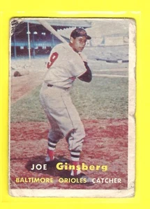 1957 TOPPS #236 JOE GINSBERG BALTIMORE ORIOLES - Picture 1 of 2