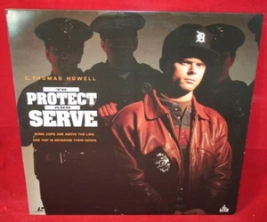 Laserdisc {w} * To Protect and Serve * C. Thomas Howell Lezlie Deane ~ Rare - Imagen 1 de 2