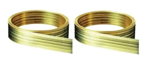 2 ~ M-D Bronze Metal Weather Stripping W/ Hardware For Door 17' L X 1-1/8" 1pk - Picture 1 of 1