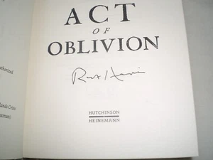 ROBERT HARRIS - Act Of Oblivion SIGNED 1/1 Hb - 2022 - FIRST EDITION THRILLER - Picture 1 of 2