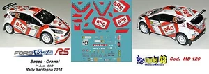 DECAL 1/43 - FORD FIESTA R5 - BRC - BASSO - Rally Sardegna 2014 - Imagen 1 de 1