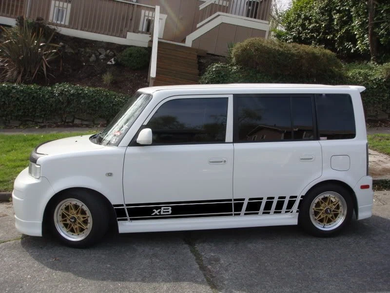 2X Vinilo Calcomanía Adhesiva Múltiples Colores Gráficos Símbolo Carreras Automóviles Para Scion xB Foto 1 de 4