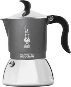 Bialetti Moka caffettiera Fiammetta Induction 2 tazze induzione grigio - Rotex - Foto 1 di 5