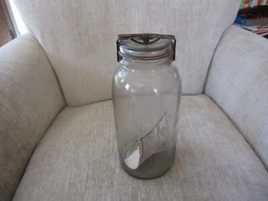 Antique Batavia Brand Glass Soda Fountain Fruit Jar & Lid - Picture 1 of 16