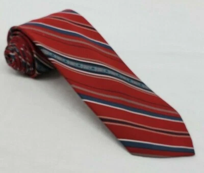 KETCH Diagonal Multicolor Rayas con Acento Polysester Cuello Corbata DISEÑADOR Foto 1 de 4