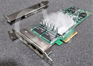 INTEL EXPI9404PTLBLK PRO/1000 PT QUAD PORT GIGABIT ETHERNET PCI-E SERVER ADAPTER - Picture 1 of 2