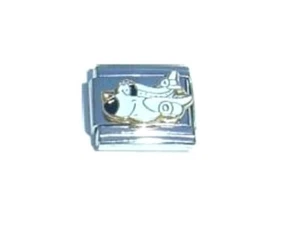 9mm Italian Charms E92 Travel Cute Aeroplane Airplane Fits Classic Size - Picture 1 of 1