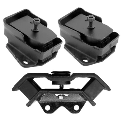 Soportes de motor delanteros y montaje de transmisión trasera 3 piezas para Dodge Ram 50 1987 2,6 L; tracción trasera Foto 1 de 4