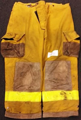 Pantalones de bombero amarillos Cairns 44x26 con rayas amarillas P603 Foto 1 de 4