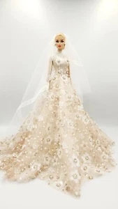 Merry Christmas Gown Outfit Dress new for Fashion royalty FR Silkestone Barbie - Picture 1 of 16