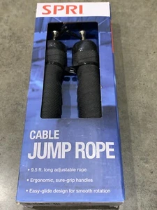 SPRI Cable JUMP ROPE Adjustable ERGONOMIC 9 Ft. Long New in Box - Picture 1 of 4