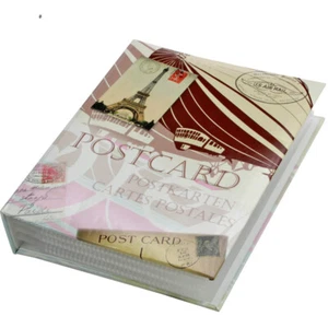 SAFE ALBUM RACCOGLITORE PER CARTOLINE " RETRO " - CON 50 FOGLI FONDO TRASPARENTI - Photo 1/2