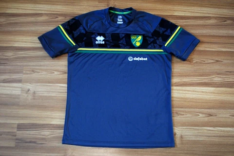 NORWICH CITY TRAINING FOOTBALL SHIRT SOCCER JERSEY ERREA GRAY COLOR SIZE MENS L Cover