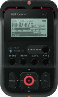 Roland Hi-Res Audio Recorder R-07-BK Black Linear PCM Recorder New in Box - Image 1 of 4