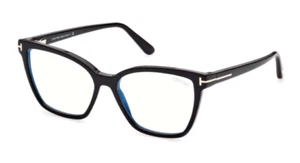 Tom Ford spectacle frame TF5812-B in col 001 shiny black with case & cloth 53mm - Picture 1 of 4