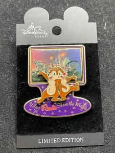 Disney Pin - DLR - Where Friends Share the Magic - Chip & Dale 3D 20803 LE - Picture 1 of 1