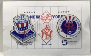 New York Yankees Anstecknadel 1956 & 1962 World Series Chase SGA Set - Bild 1 von 2