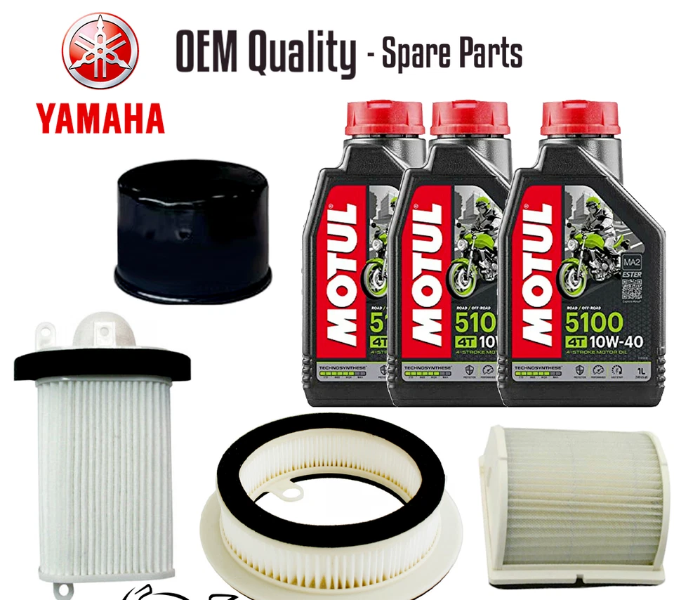 Kit De Filtre À Huile Motul 5100 Yamaha T-Max TMAX 500 ABS 2001 - 2007 - Photo 1/1