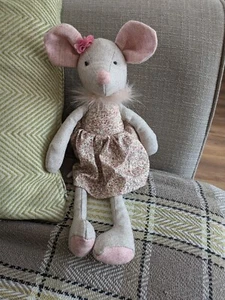 Wilberry Soft Toy Ballerina Mouse 16 Inch Collectable Plush Pink Flower Dress - Picture 1 of 9