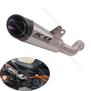Titanium Slip-on Muffler Pipe Modified for Duke 790 2018-2023 Duke 890 2020-2023 - Picture 1 of 7