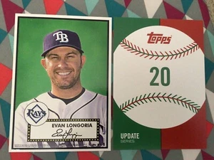 Evan Longoria #20 - 1952 rays 62/99 made 2015 Topps 52 Tribute update 5x7 - Picture 1 of 1