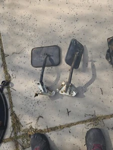 Willys Jeep CJ5 CJ6 Factory 1955-1975 Driver / Passenger Windshield Hinge Mirror - Picture 1 of 9
