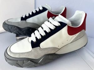 New Alexander McQueen Sneakers Size 11 White Tennis Shoes - Picture 1 of 19