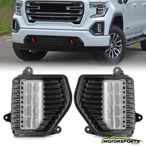 For 2019-2020 GMC Sierra 1500 Front LED Fog Lights Driving Bumper Lamps Pair - Foto 1 di 8