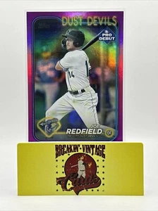 2024 Topps Pro Debut #PD-5 Joe Redfield Purple Foil 127/199 Dust Devils - Bild 1 von 3