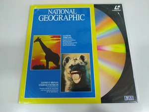 National Geographic Faune Africaine Lions Hyènes Éternels Ennemis LASERDISC LD - Afbeelding 1 van 3