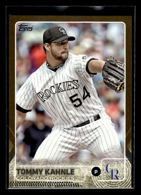 2015 Topps #94 Tommy Kahnle /2015 Gold Colorado Rockies Mint+ New - Image 1 of 2