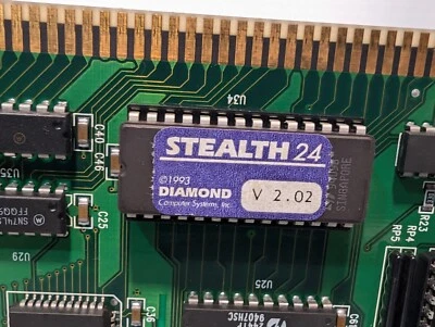 Vintage 1993 Stealth 24 Diamond Windows Graphics Card V2.02 FTU805A - Free Ship - Image 1 of 4