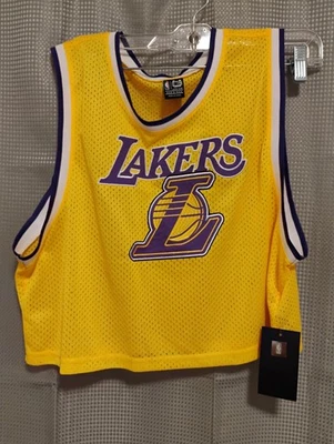 Camiseta sin mangas Forever 21 para mujer Los Angeles Lakers malla amarilla, grande Foto 1 de 4