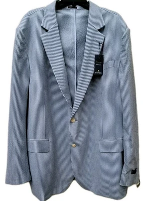 Stafford 52L Grande y Alto Azul Rayas Viaje Elástico Traje Chaqueta Abrigo Deportivo Foto 1 de 4