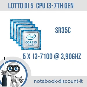 LOTTO 5 pezzi. CPU Intel Core i3-7100 @ 3,90Ghz  SR35C  per Cpu Socket LGA1151 - Foto 1 di 3