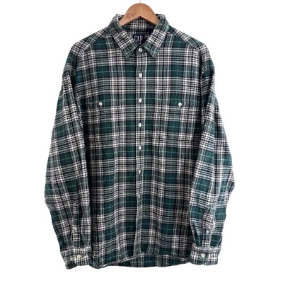 Vintage 90s GAP Shirt Size XL Heavyweight Flannel Check Plaid Oversized Grunge - Image 1 of 4