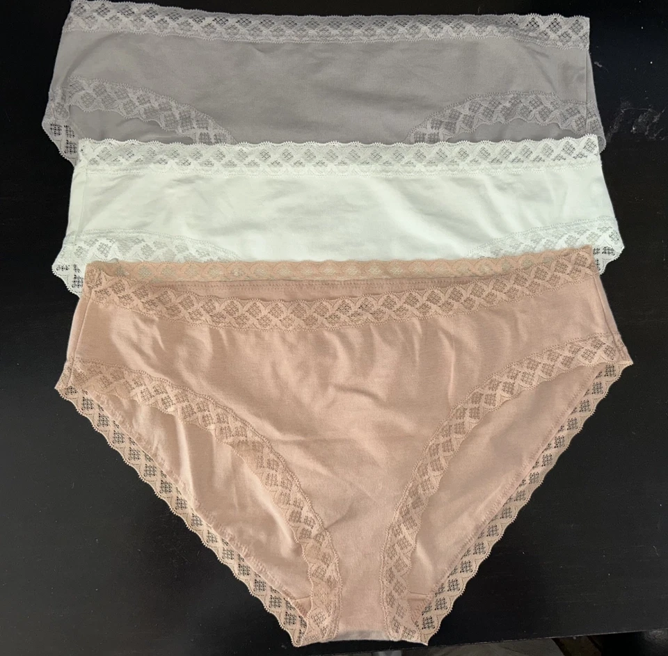 ¡NUEVO! $60 NATORI 156058 BLISS MEZCLA DE ALGODÓN NIÑA CALZONCILLOS ROPA INTERIOR 3 PARES TALLA XL Foto 1 de 1