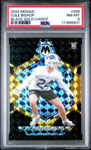 2024 Mosaic Cole Bishop Rookie Black Gold - PSA 8 - Bild 1 von 2
