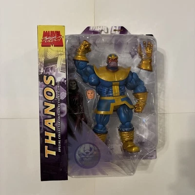 Figura de acción Marvel Select THANOS y LADY DEATH escala 7" sin usar, en caja excelente/NUEVA Foto 1 de 3