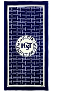 New Authentic Lacoste Beach Towel 100% Cotton 36x72 - Picture 1 of 2