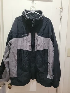 Columbia Bugaboo Interchange Core Omni Tech Jacket Men's XXL Black Gray  - Picture 1 of 13