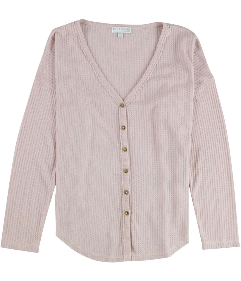 P.J. Salvage Womens Knitted Button Down Pajama Tops - Image 1 of 1