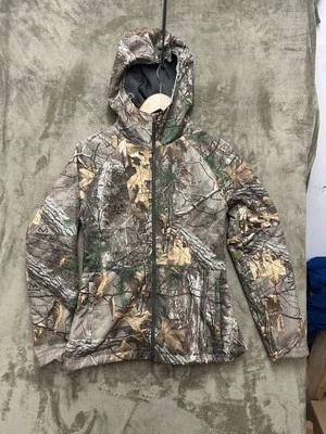 Chaqueta camuflada Under Armour Realtree Storm Heat Gear para mujer talla S con capucha Foto 1 de 4
