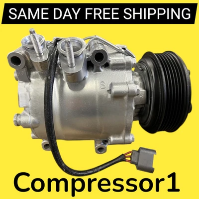 AC Compressor Fits 2002 2003 2004 2005 Honda Civic 1.7L - Image 1 of 3