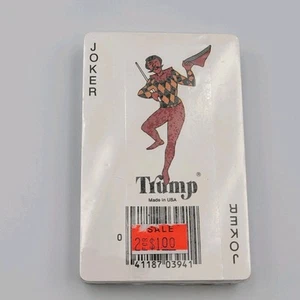 Carte da gioco Trump vintage mazzo singolo nuove sigillate made in USA - Foto 1 di 3